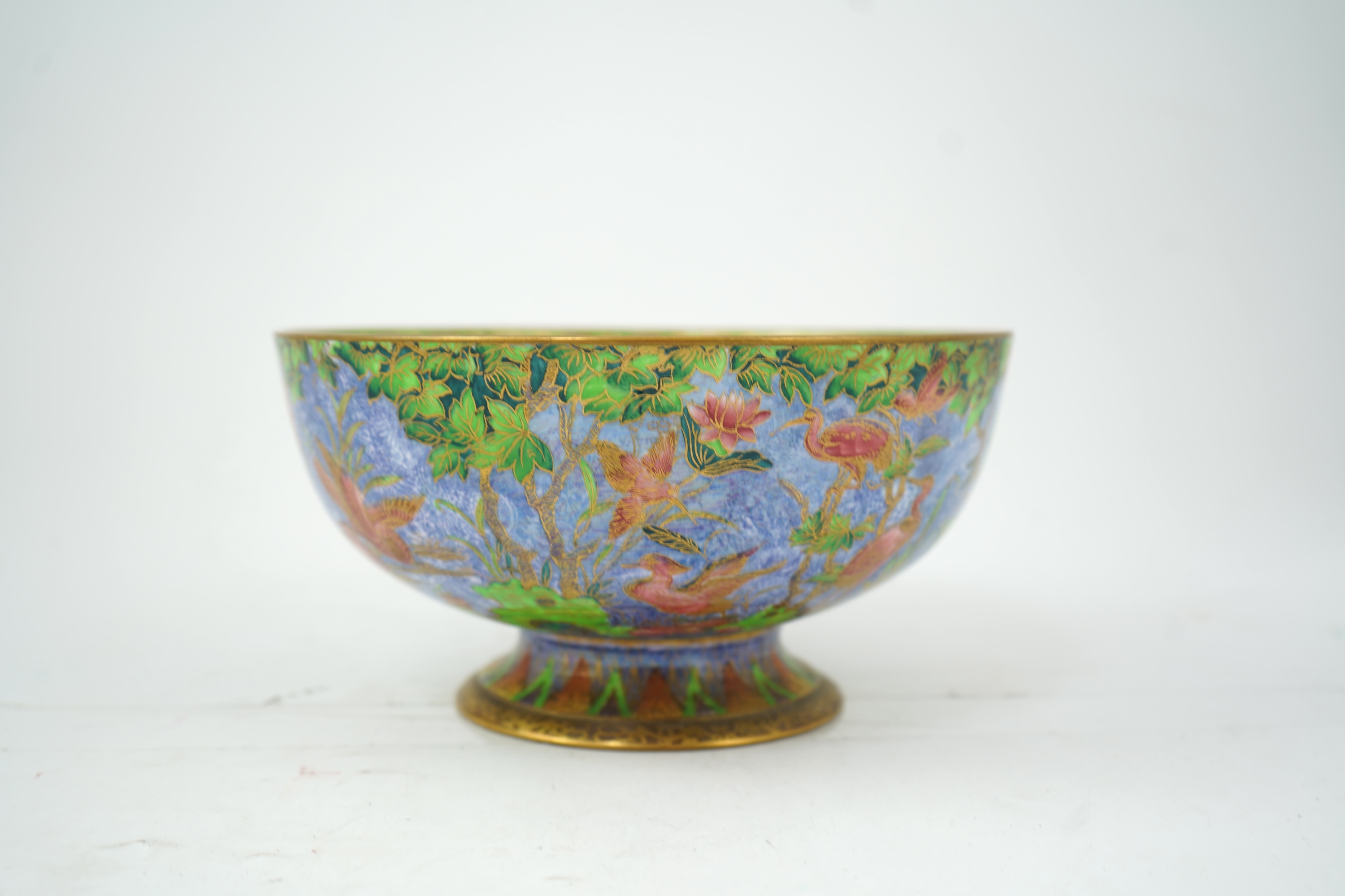 Daisy Makeig-Jones (1871-1945) for Wedgwood: An ‘Argus Pheasant’ lustre Imperial bowl